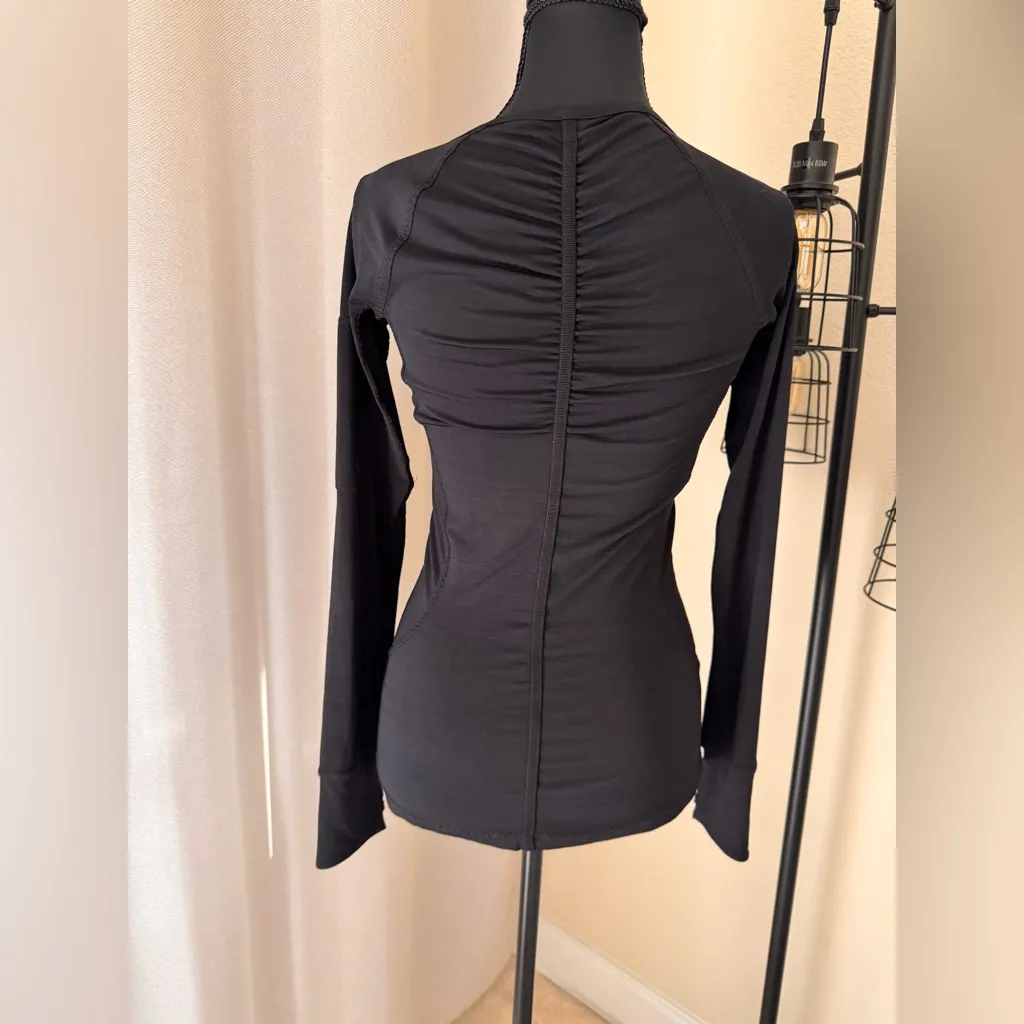 Athleta Black 1/2 Zip Long Sleeve Running Top XXS | Athletic Activewear - Image 6