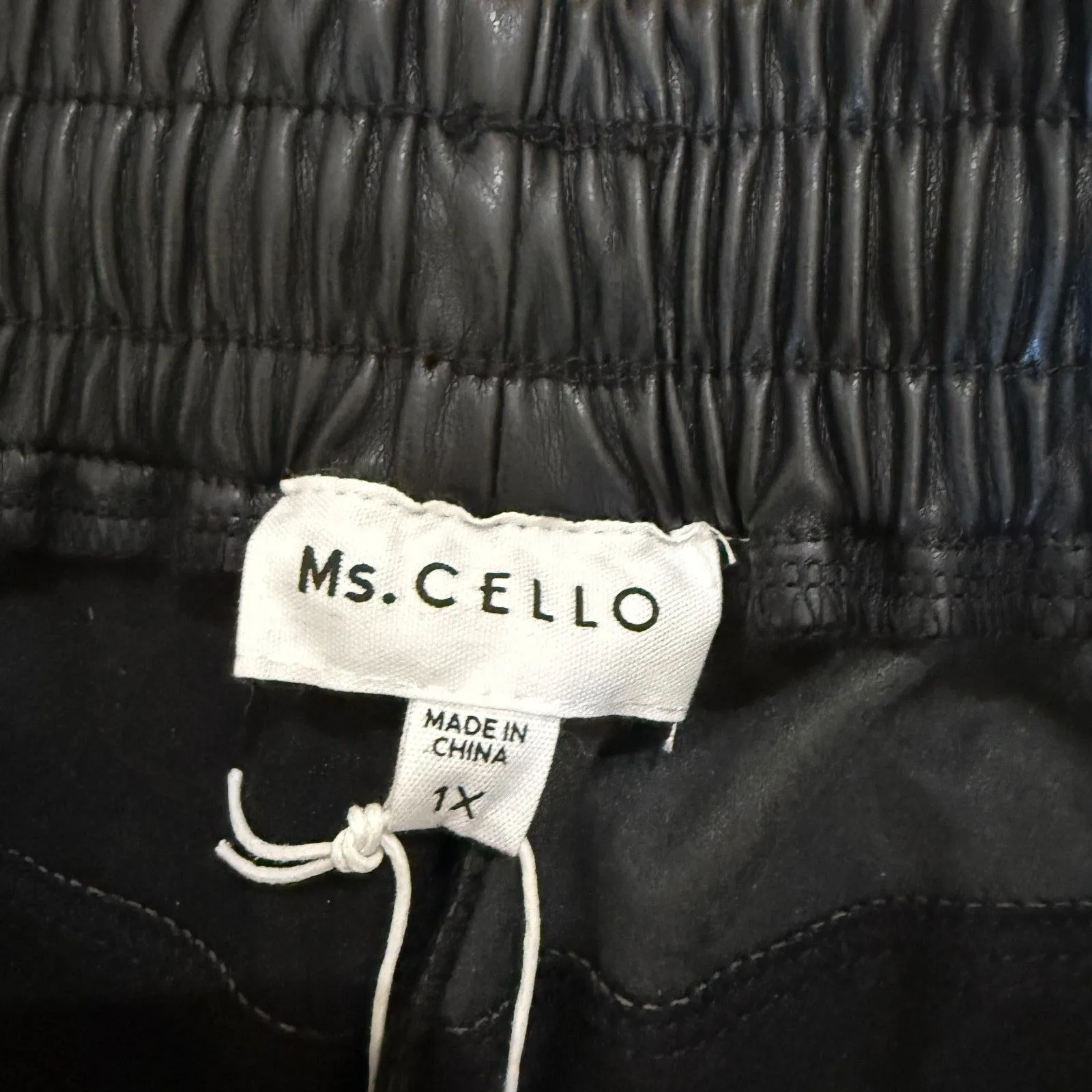 Cello Ms  Faux Leather‎ Joggers 1XL - Image 3