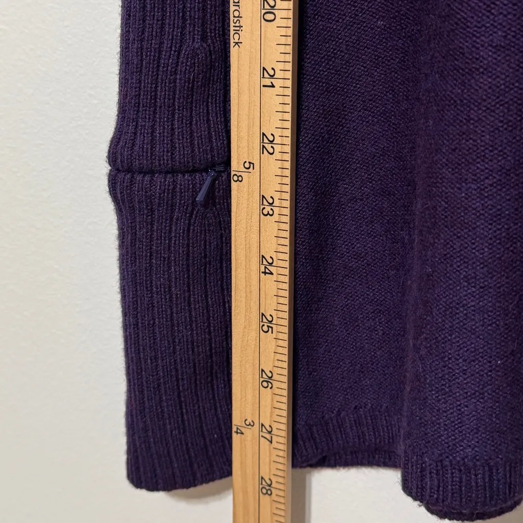 Ibex Purple Merino Wool Kurta Cowl Neck Sweater Size XS Women’s - Image 8