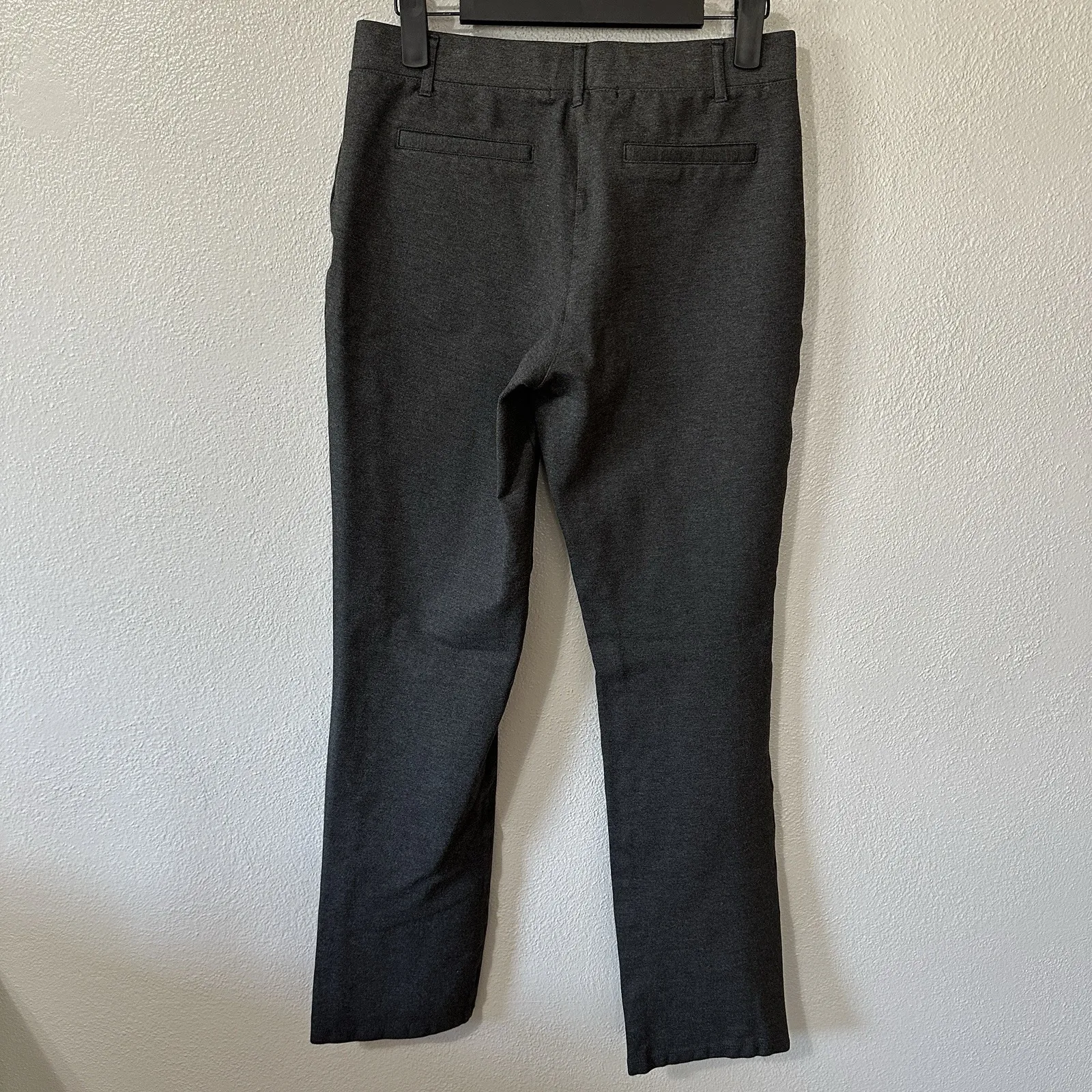 Quince Ultra-Stretch Ponte Straight Leg Pant Charcoal Gray Womens Small Office‎ - Image 3