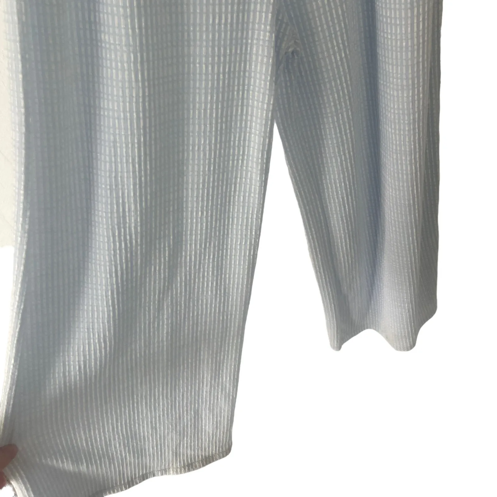 Caution To The Wind Women's Size‎ XS Baby Blue Striped Jumpsuit - Image 4