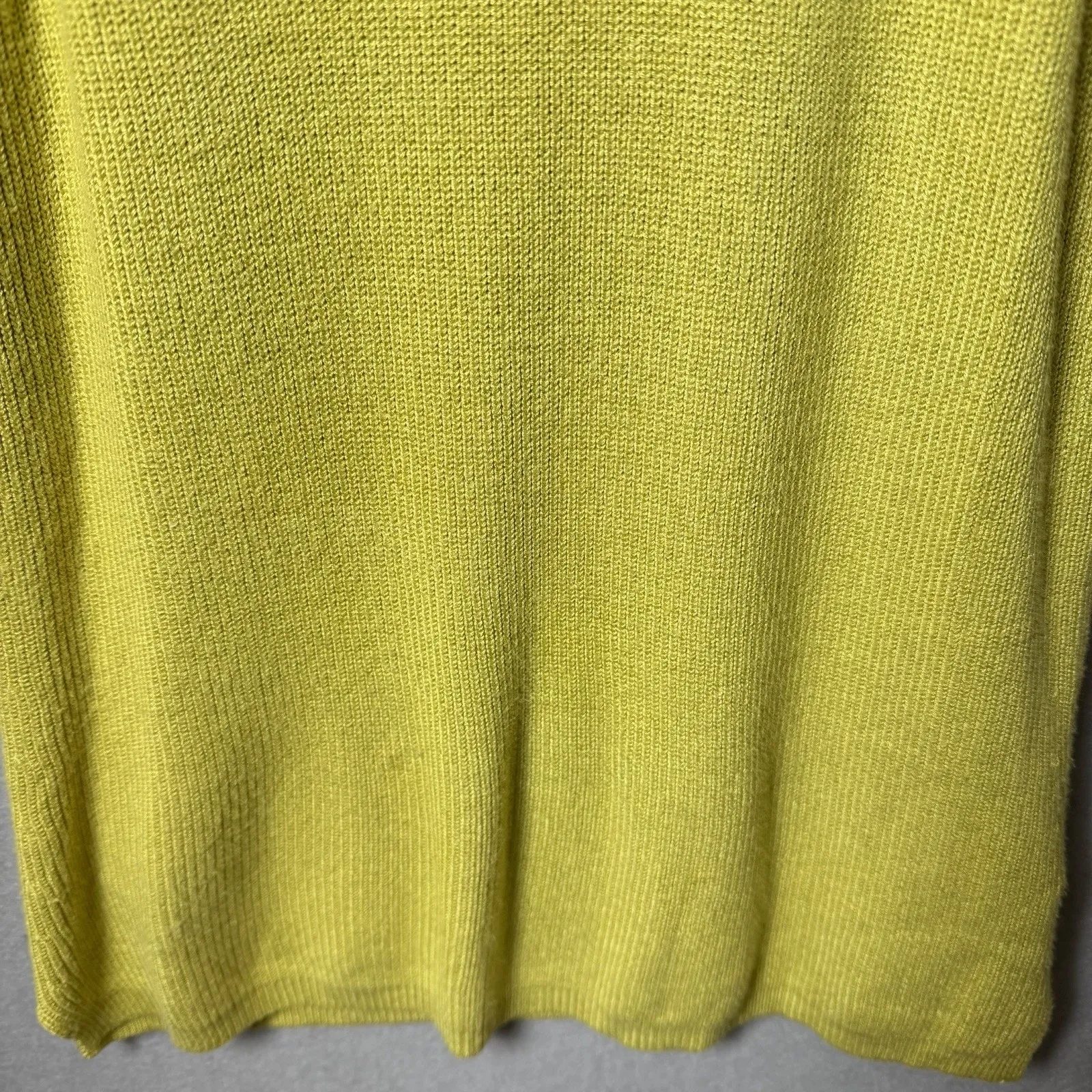 Contemporaine Green High Neck Sweater Tank Top Women’s Petite Size S - Image 5