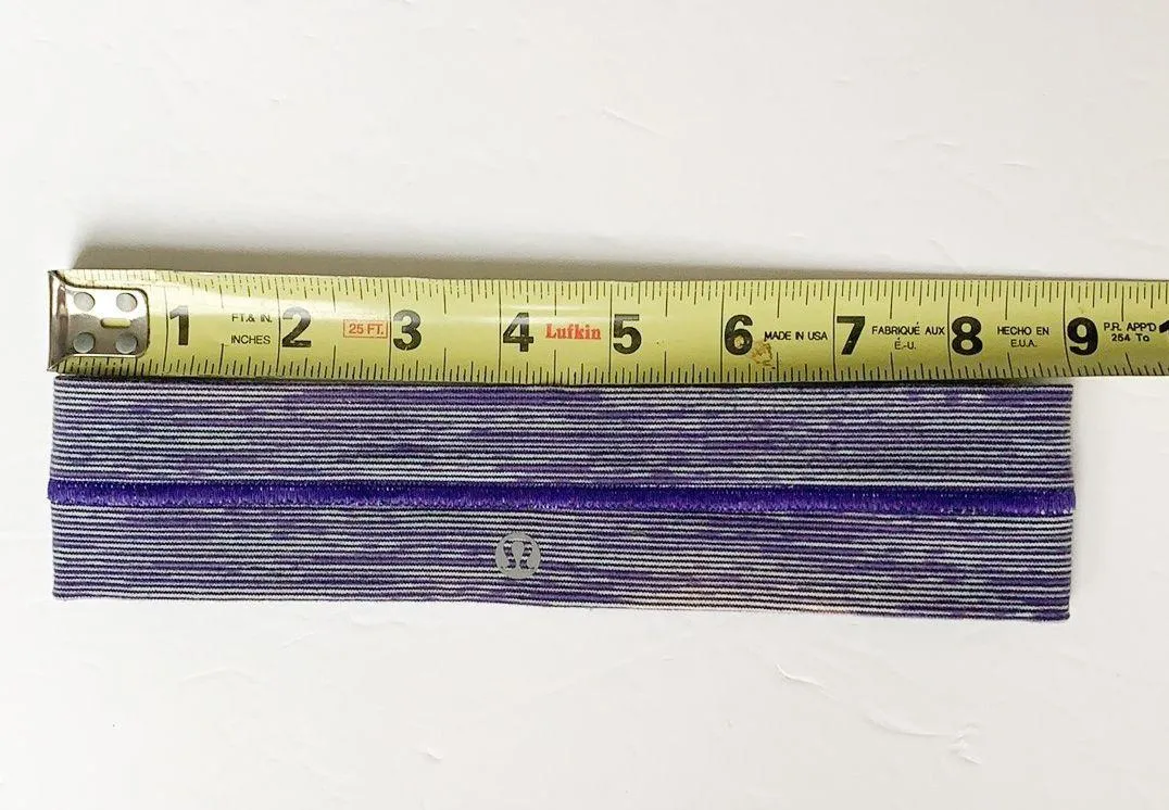 Purple Striped headband - Image 5