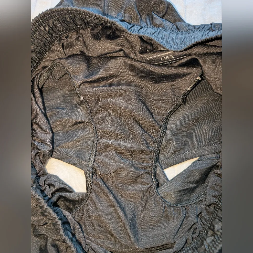 Pony Mesh Side Running Shorts Lot of 2 Women's Large Grey/Black Black - Image 9