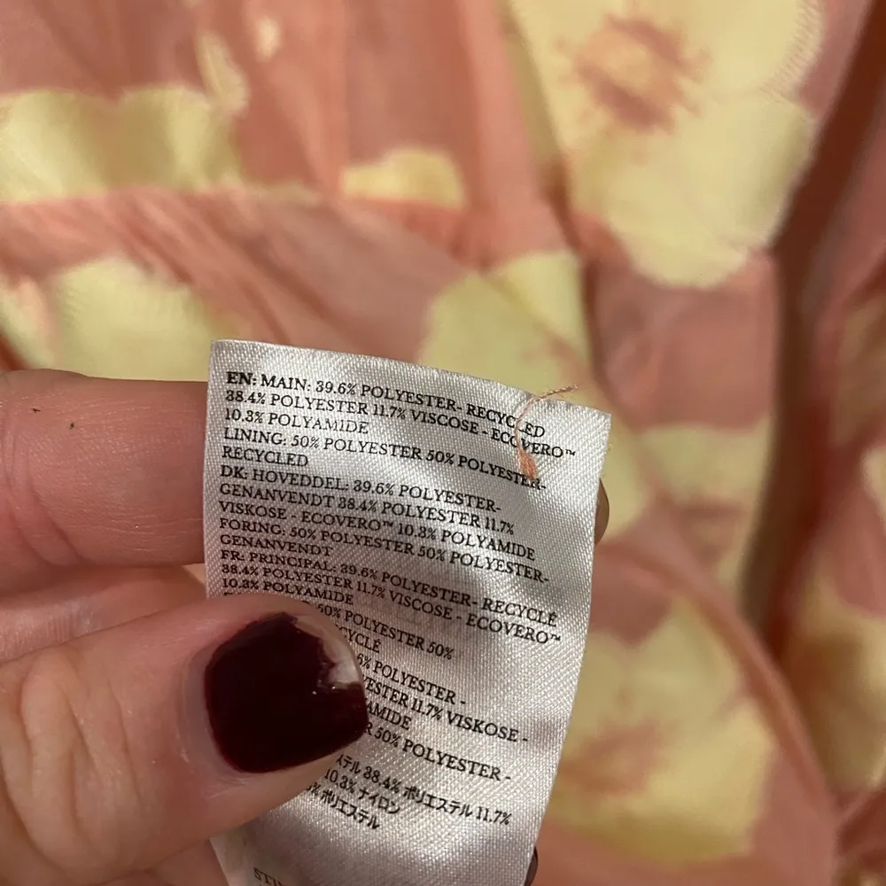 Stine Goya Jasmine Dress in Freedom Flower Grapefruit Butter Yellow Sz XXS Pink - Image 7