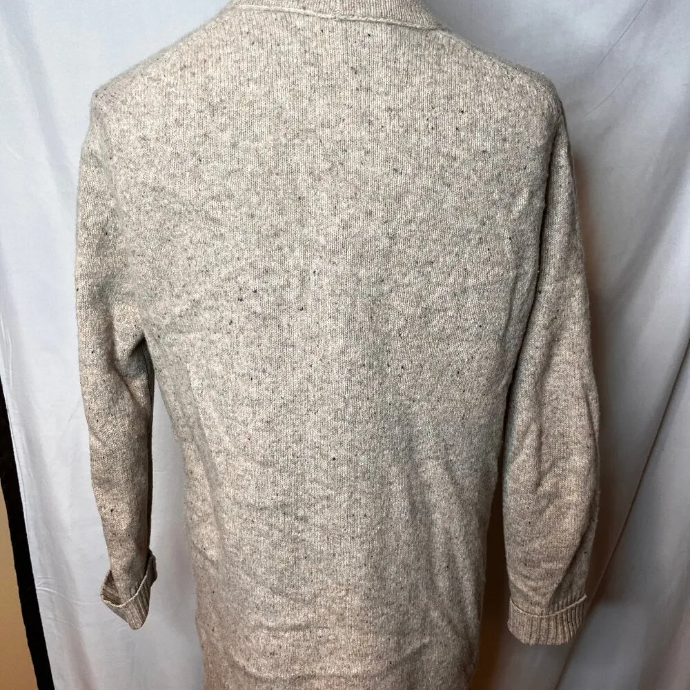 Madewell Women's SZ XXS Merino Wool Tan Brown Cardigan Button Sweater Granny - Image 6