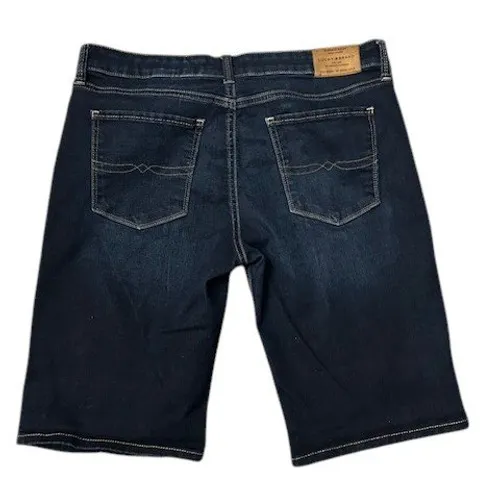 Lucky‎ Brand Size 8/29 Women's Bermuda Shorts Dark Wash Denim Americana Classic - Image 2