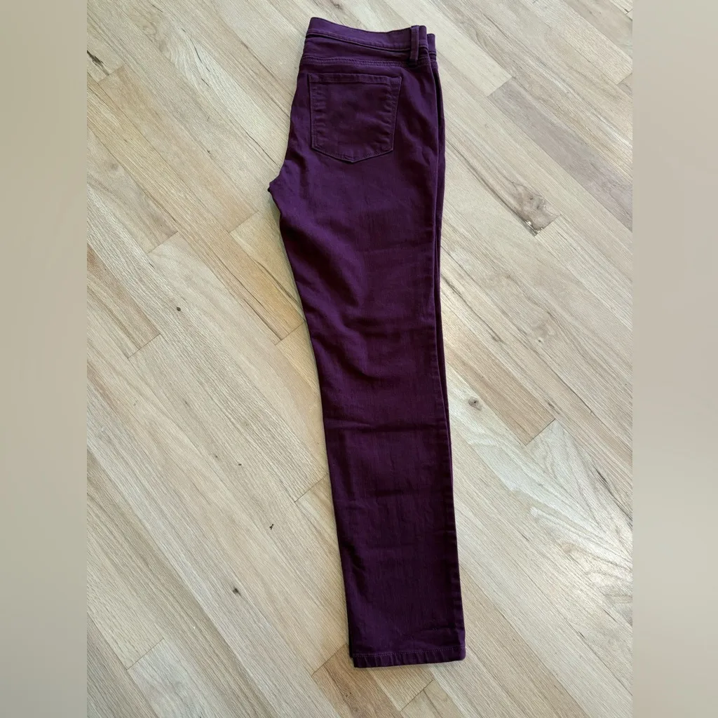 LOFT Maroon Modern Skinny Jeans - Image 2
