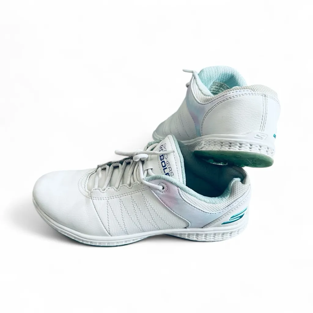 Skechers Women's GO GOLF Pivot Splash Golf Shoes White/Multi 7.5 - Image 4