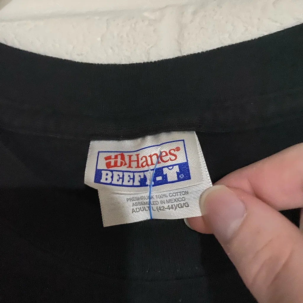 Vintage Halloween cow over moon tee Hanes large - Image 5