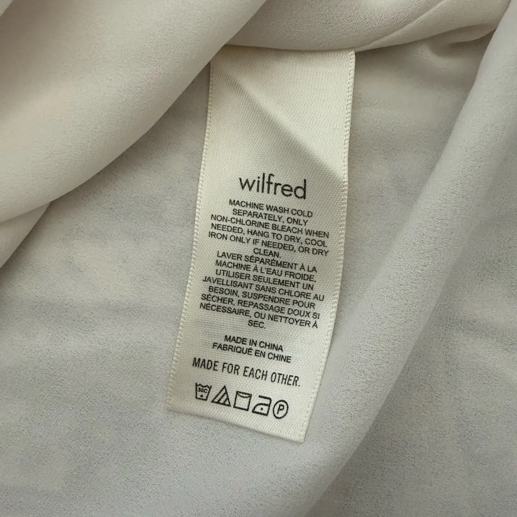 Aritzia Wilfred Smocked Chiffon Dress - Size 4 - Image 9