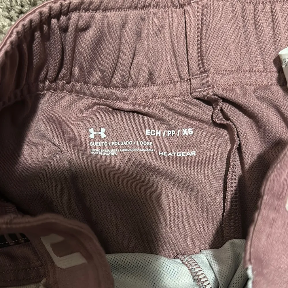 Under Armour Black and Pink Athletic Shorts - Image 2