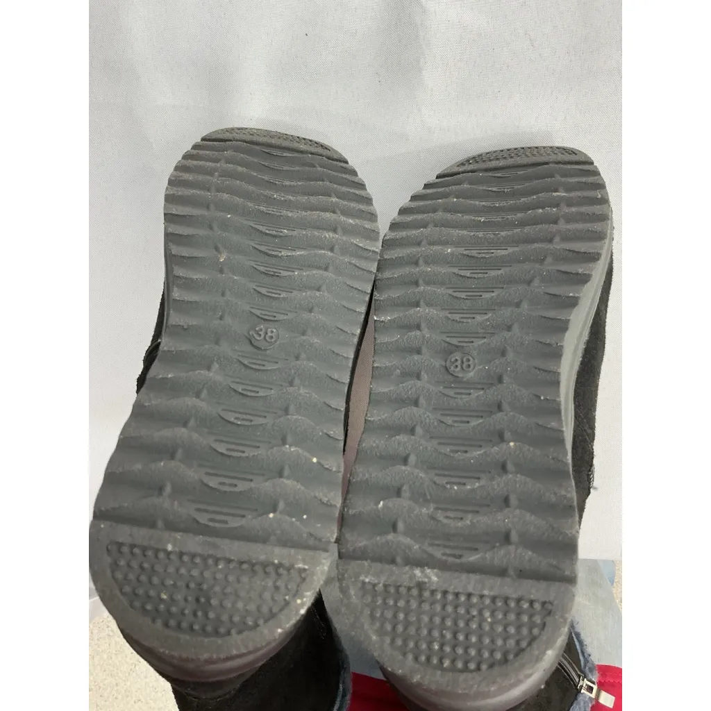 Womans Riding Boots 7.5/8 Black Lined NWOT Full Zip - Image 7