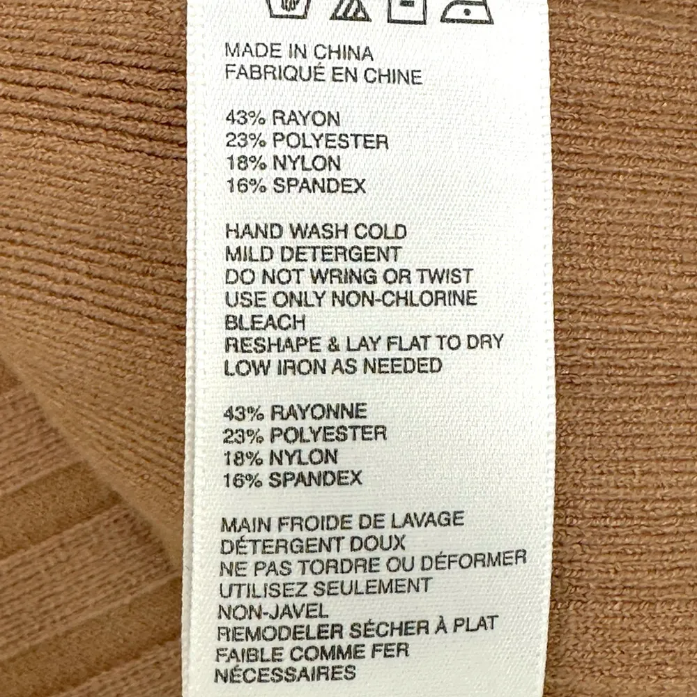 Free People | XS | Lottie Rib Knit Short Sleeve Mock Neck Mini Dress In Natural - Image 10