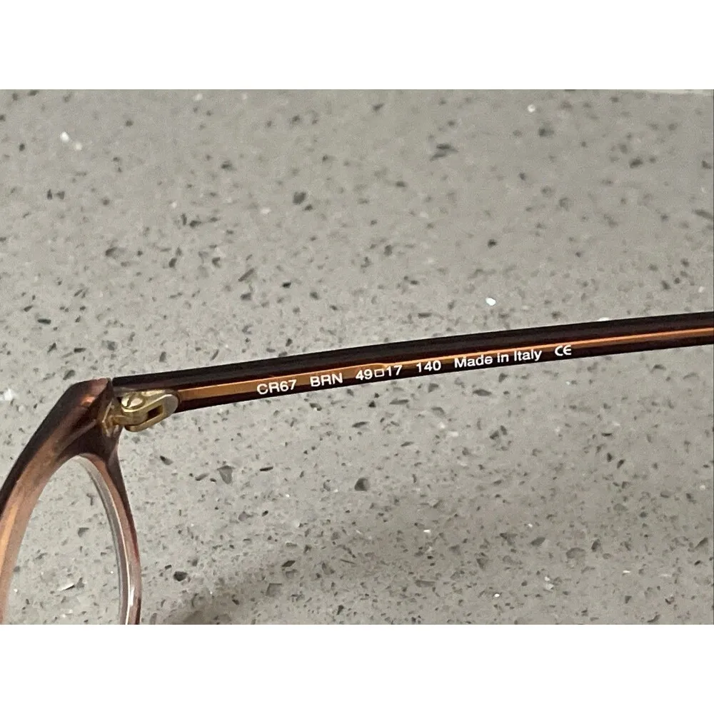 Cynthia Rowley CR67  BRN Brown Eyeglasses Frames ONLY 49 17 140 Italy full rim - Image 6
