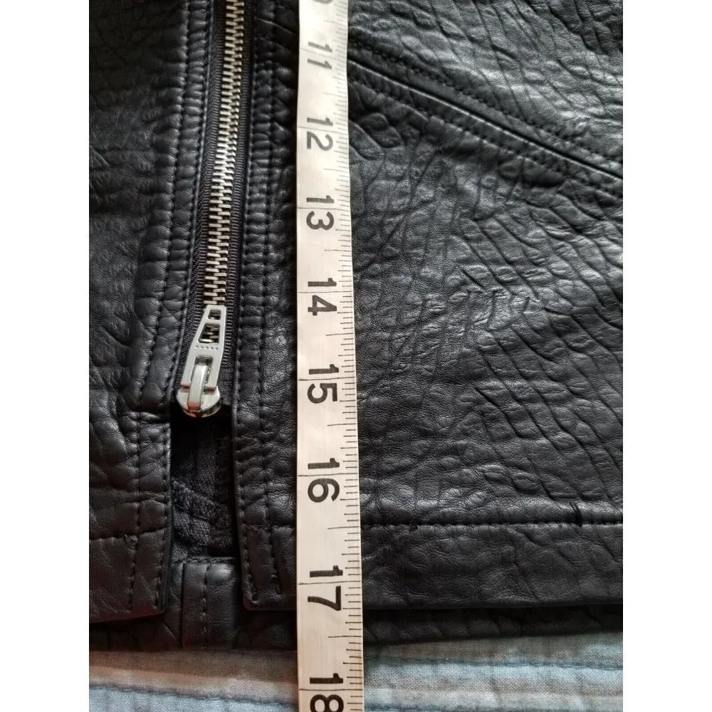 BLANKNYC Black Faux Pebbled Leather Moto Mini Skirt (Sweet Talker) Womens Sz 27 - Image 11