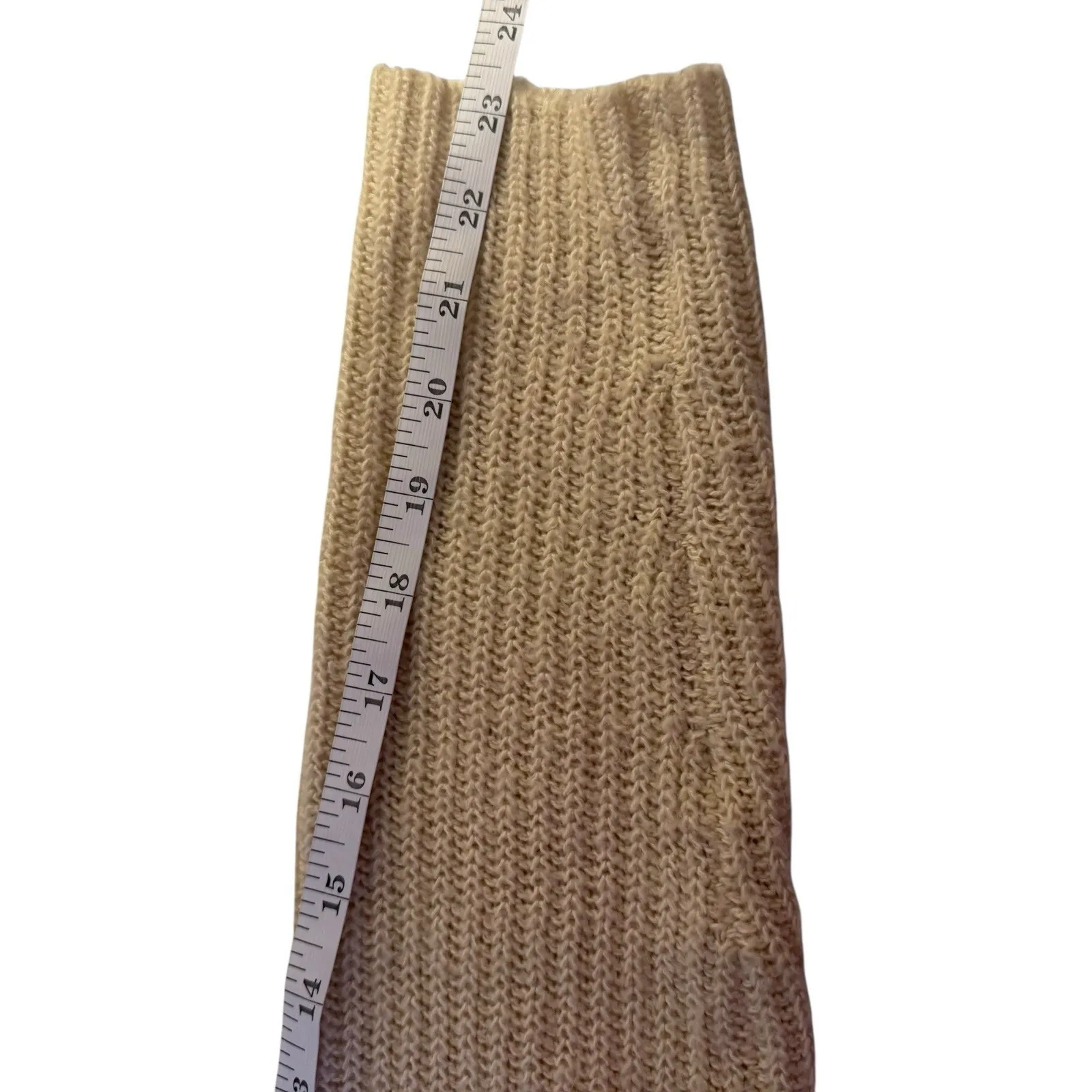 Vtg Denim & Supply Ralph Lauren Womens Cream Chunky Knit Sweater Cowl Neck - Image 8