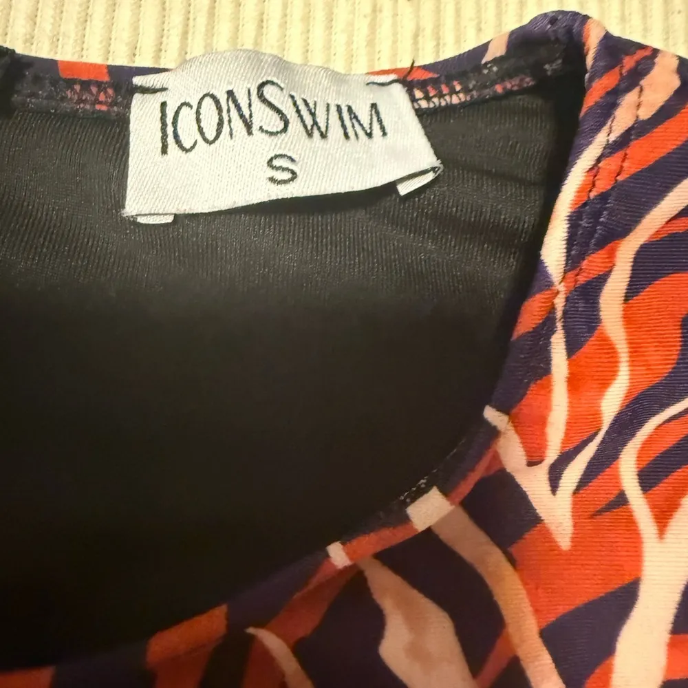 Icon Swim Orange and Red Asymmetrical Cut Out Swimsuit - Image 6