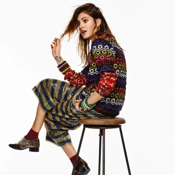 SCOTCH & SODA Cropped Pant Culottes Sequins - Image 4