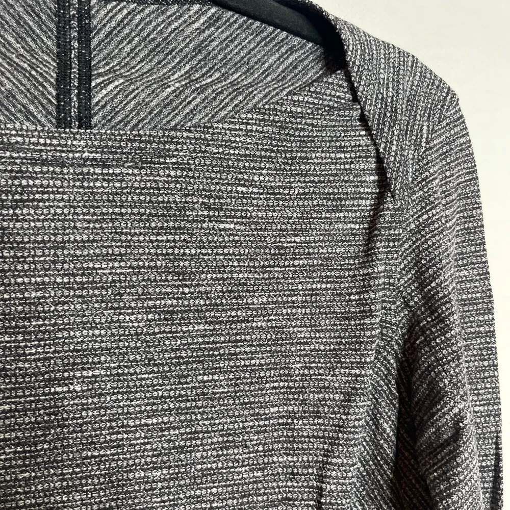 Lululemon Kanto Catch Me Long Sleeve Coco Pique Black White - Image 3