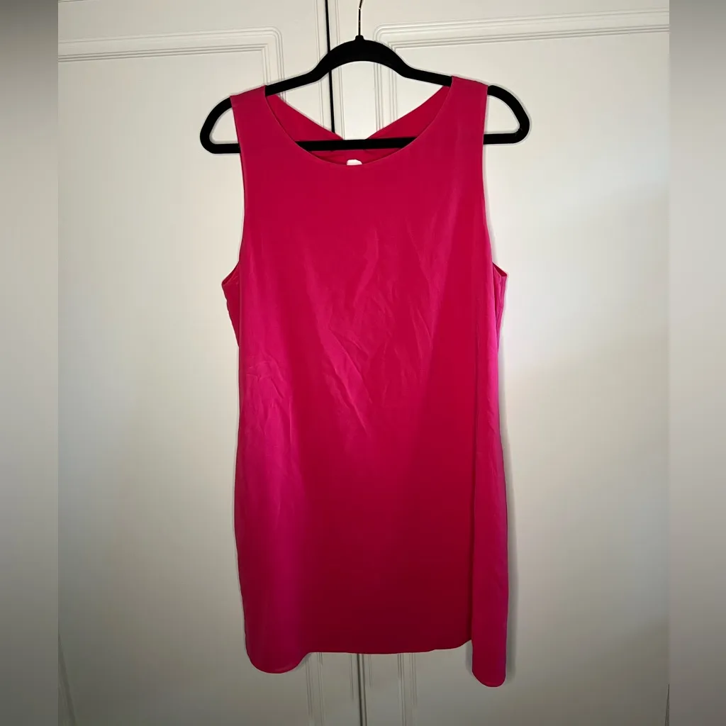 Alice + Olivia  Trina Bow Back Silk Shift Dress - Image 3