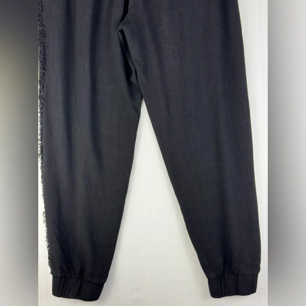 Umgee USA Fringe Stripe Black Pull-On Pants Women’s Size Medium - Image 10