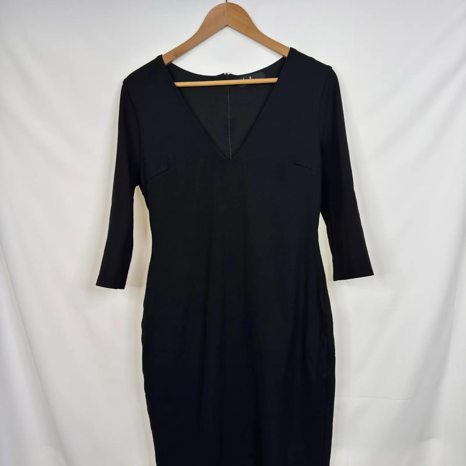 Lulus Style and Slay Black Bodycon Midi 3/4 Sleeve Size XL - Image 5