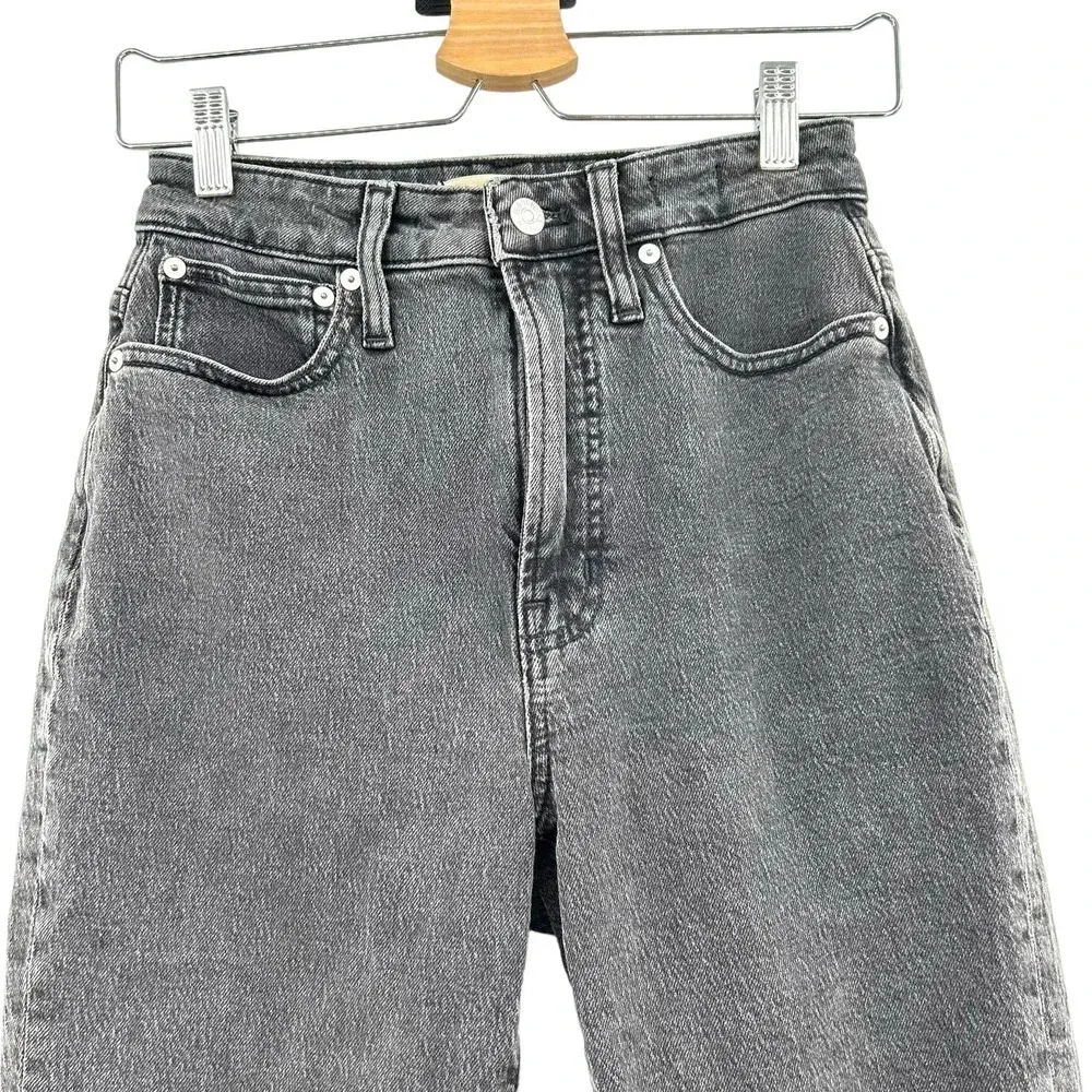 Madewell The Curvy Perfect Vintage Jean Lunar Black Wash‎ Size 25 - Image 4