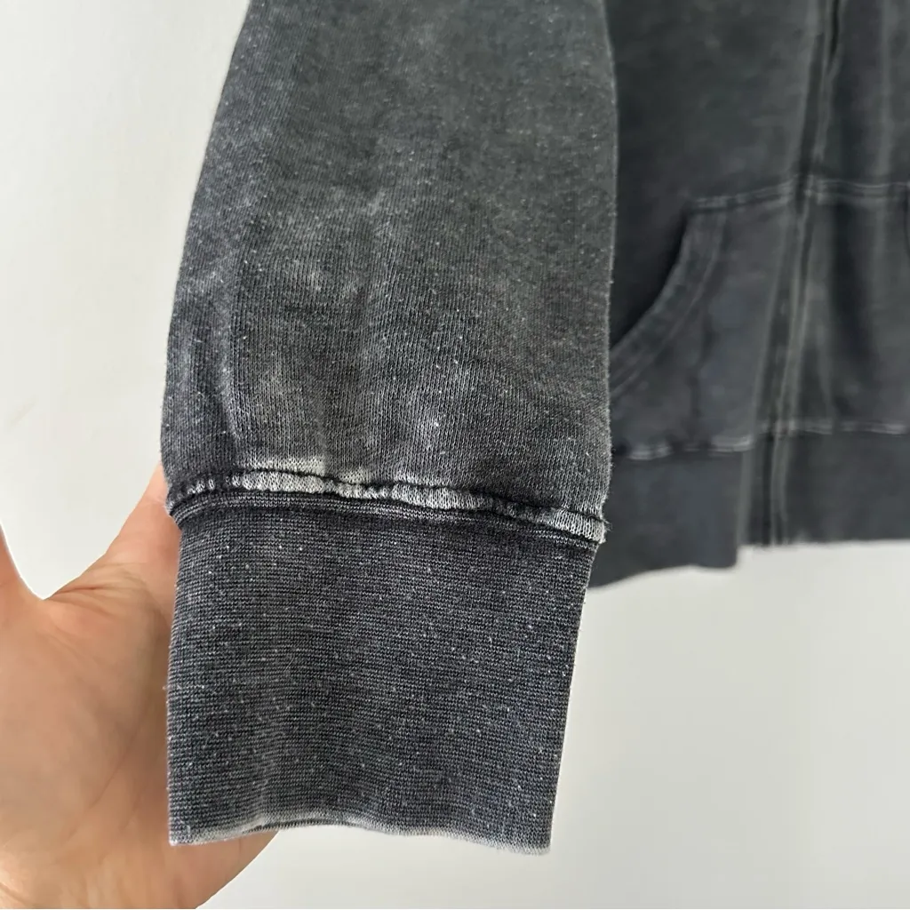 Vintage Y2K Billabong Grey zip up Hoodie Sz M Coastal Surf Skater Beach Grunge - Image 4