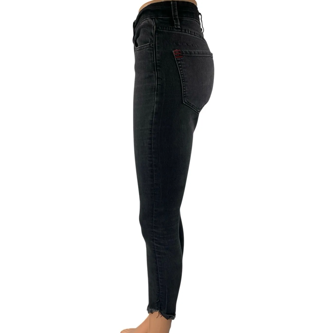 Urban Outfitters BDG Women's Black High Waisted Raw Hem Skinny Denim Jeans 25 - Image 2
