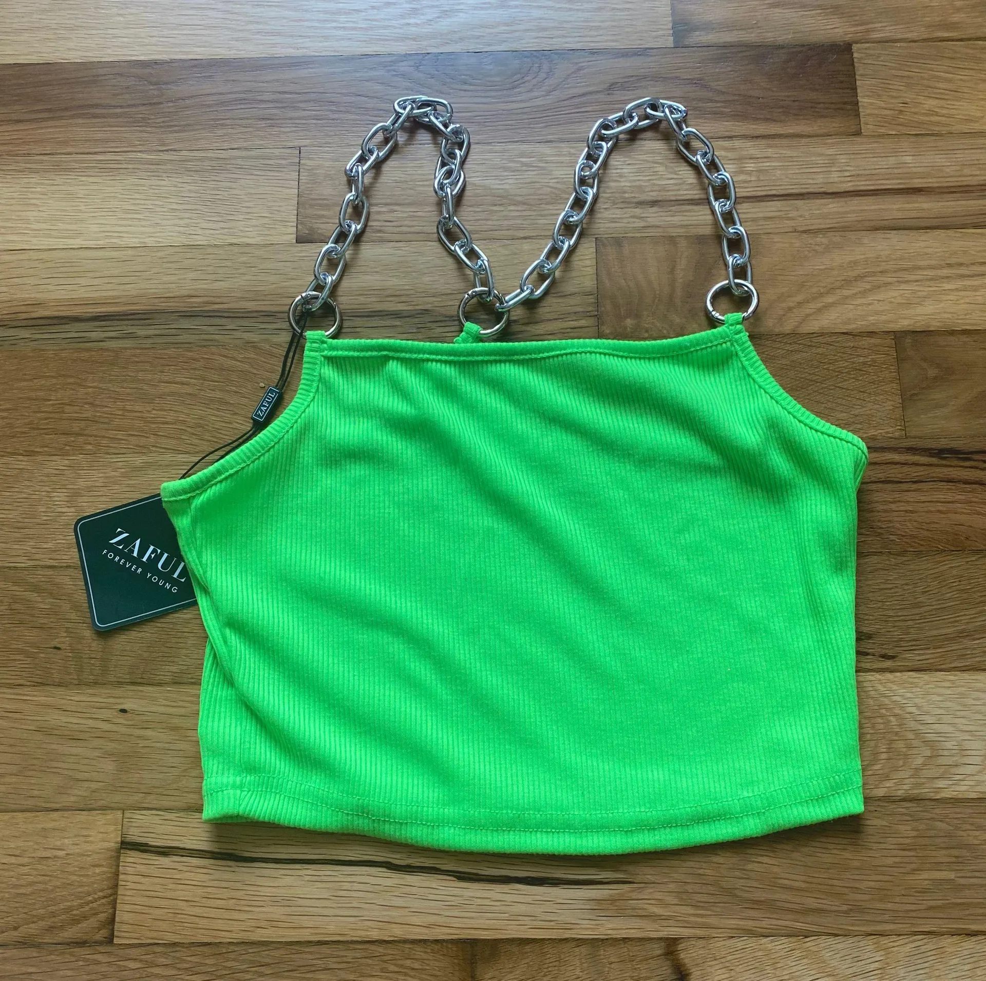 neon green tank top - Image 3