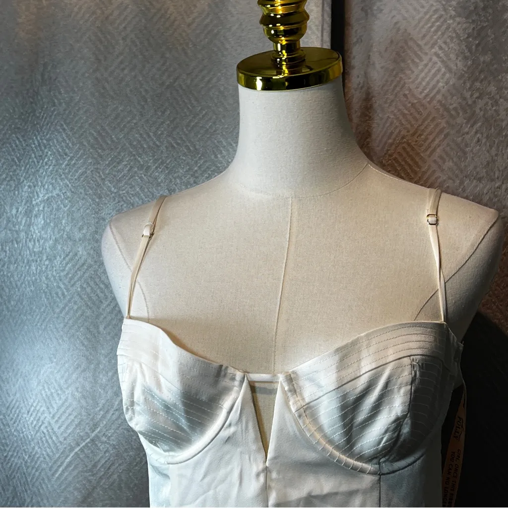 Oh polly flavia Cut Out Fishtail Maxi Dress in White size10US - Image 4