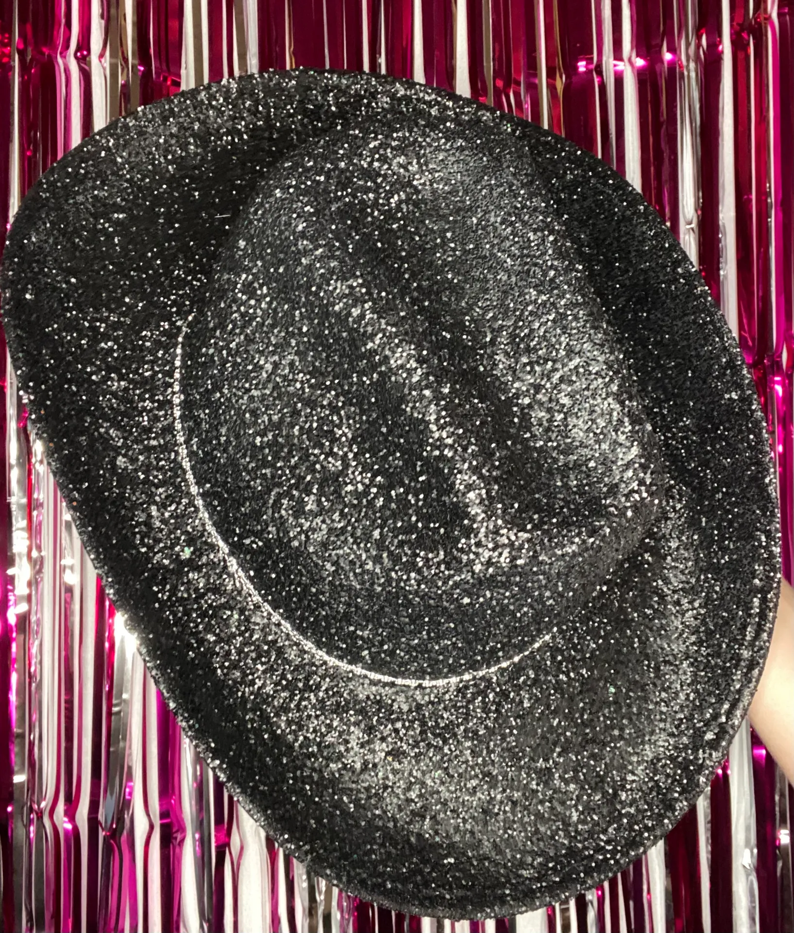 Black Glitter Cowboy Hat - Image 3