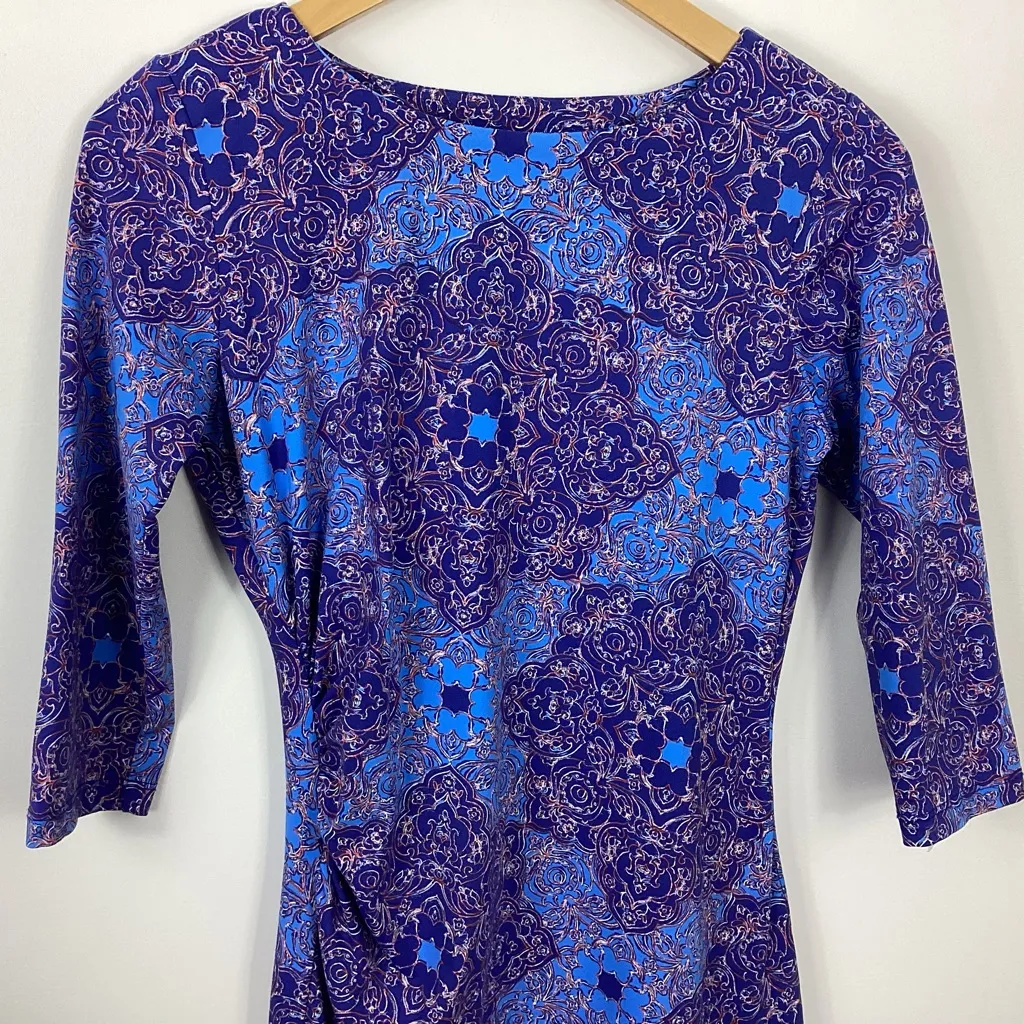 J. McLaughlin Catalina Cloth Ruched Side Dress Size XS - Image 2