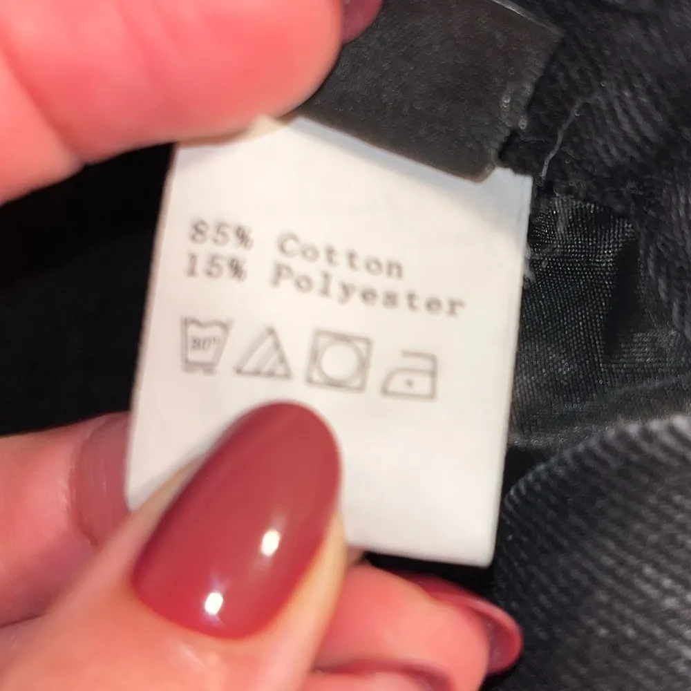 Black Wide Leg Jeans With Knee Rips - Image 7