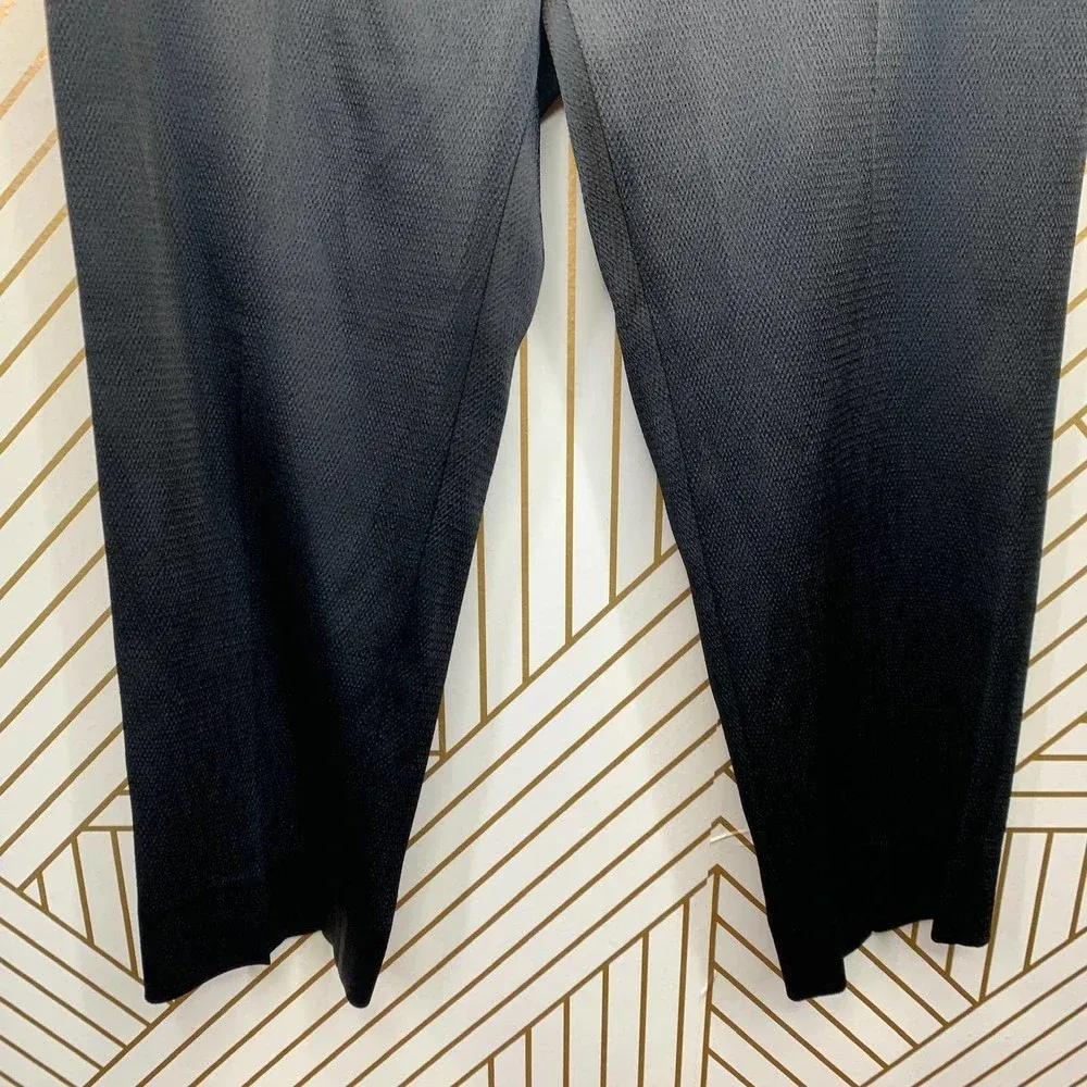 MSGM Milano Classic Black Silky Cropped‎ Trousers Size 12 - Image 3