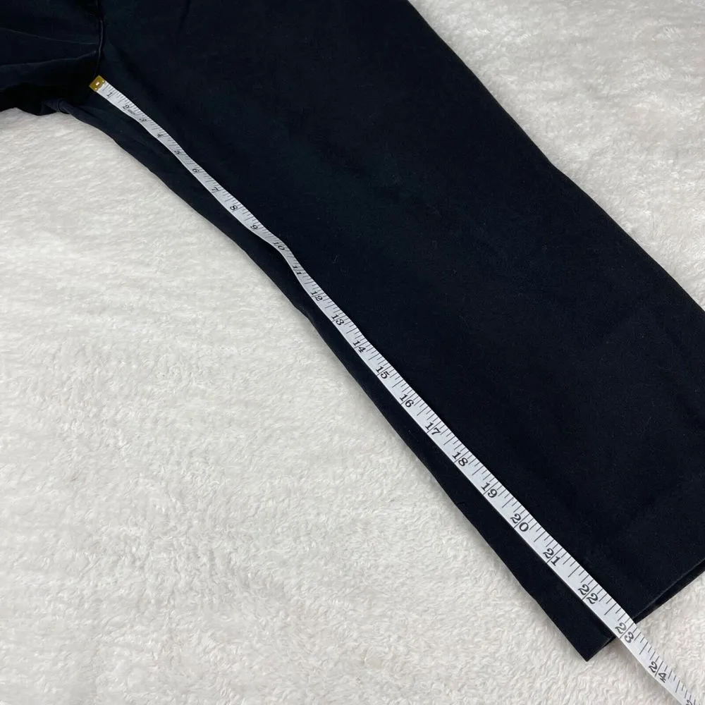 Vintage‎ Lilly Pulitzer Cropped Capri Pants Womens 12 Black Preppy Casual Career - Image 8