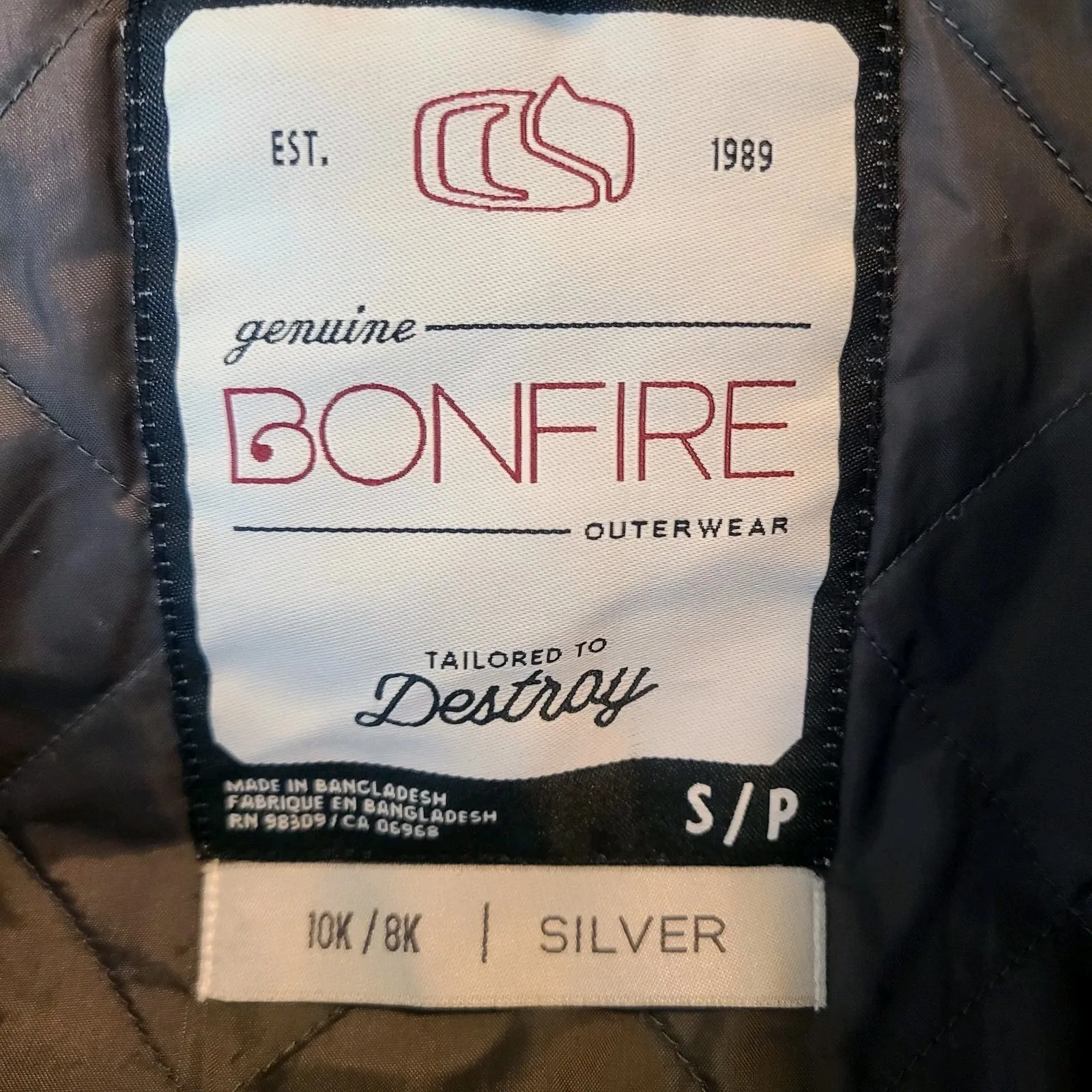 Bonfire Snowboarding Womens Small Outdoor Zip Snow Ski Athletic‎ Black Multi - Image 7