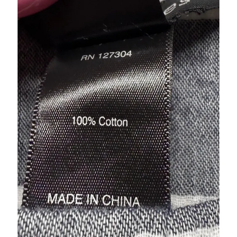 Ali Miles Boho Lagenlook Gauze Tunic Top Gray White Stripe Sz‎ XL Pocket Artsy - Image 4