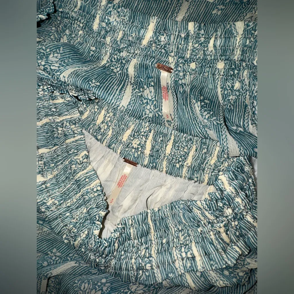 NEW Free People Morning Mist Short Sleeve Top & Maxi Skirt Set sz S - Image 4