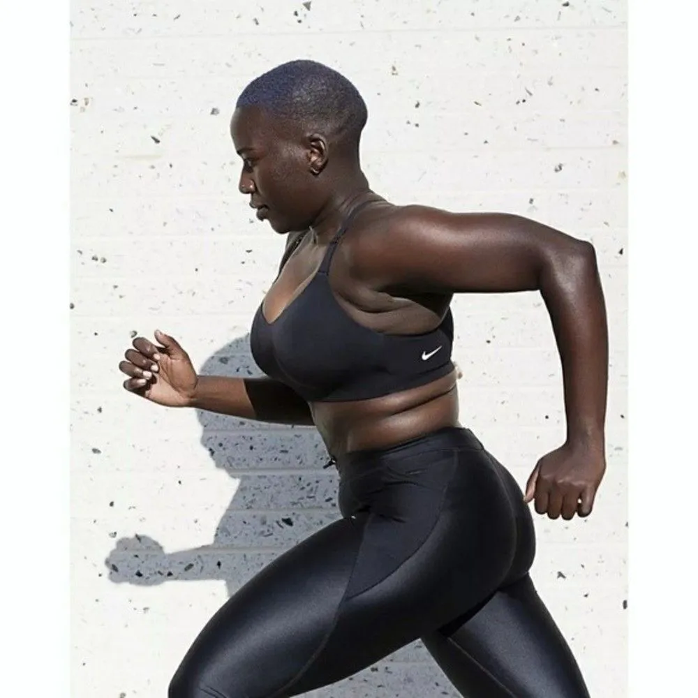 New! NIKE Rival Black Sports Bra Racerback Adjustable Straps Molded Size 34DD - Image 8