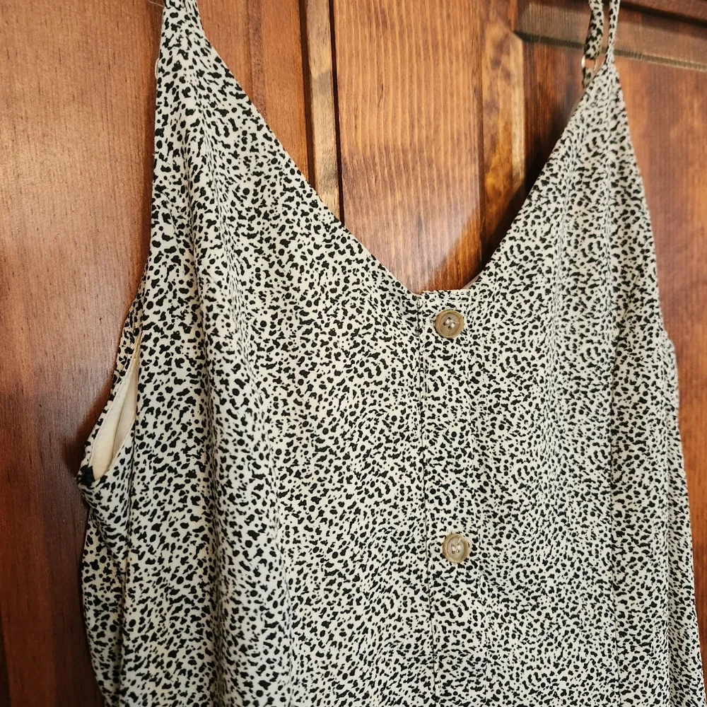 Sienna Sky Button Down Leopard Print Midi Dress - Size Medium - Image 4