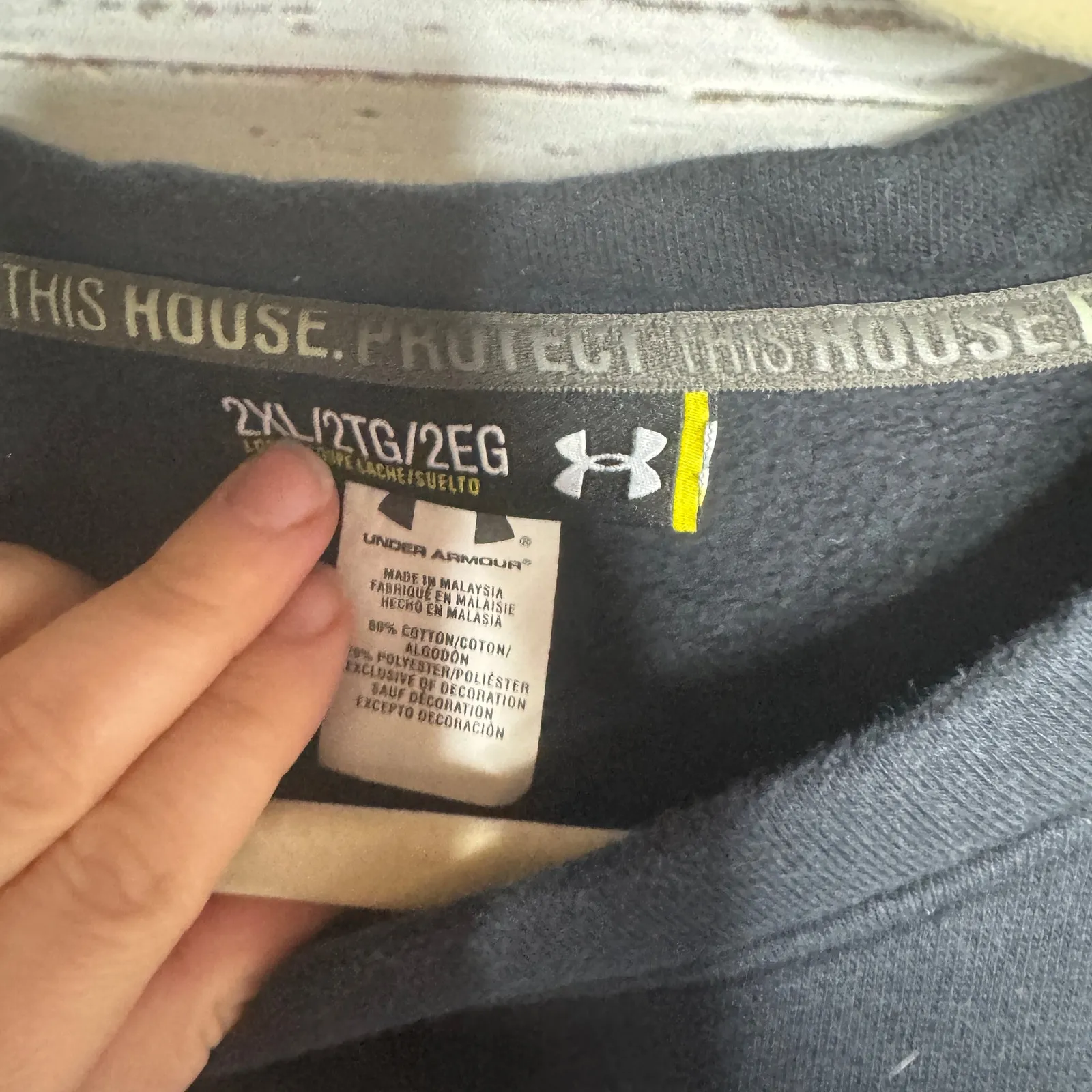 Under Armour Black Crew Neck Long Sleeve Sweatshirt - 2XL - Image 2