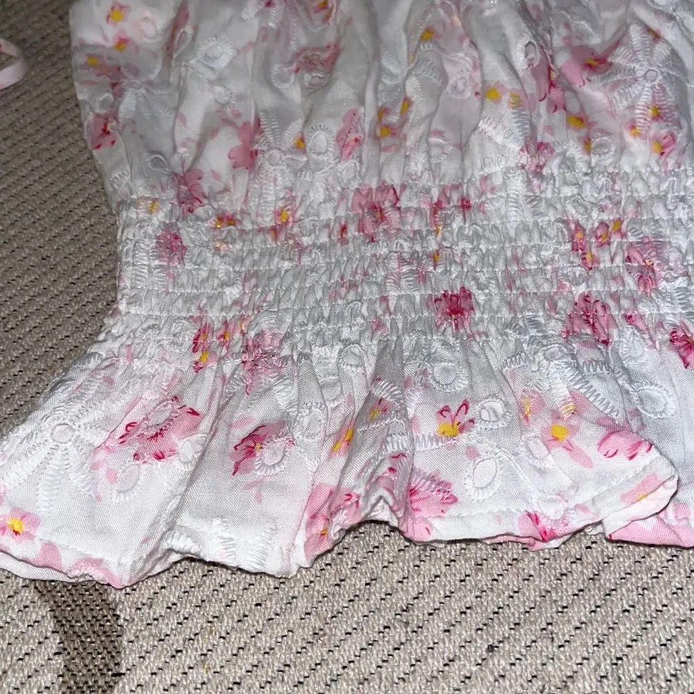 Lucy Paris  eyelet pink floral print blouse - Image 4