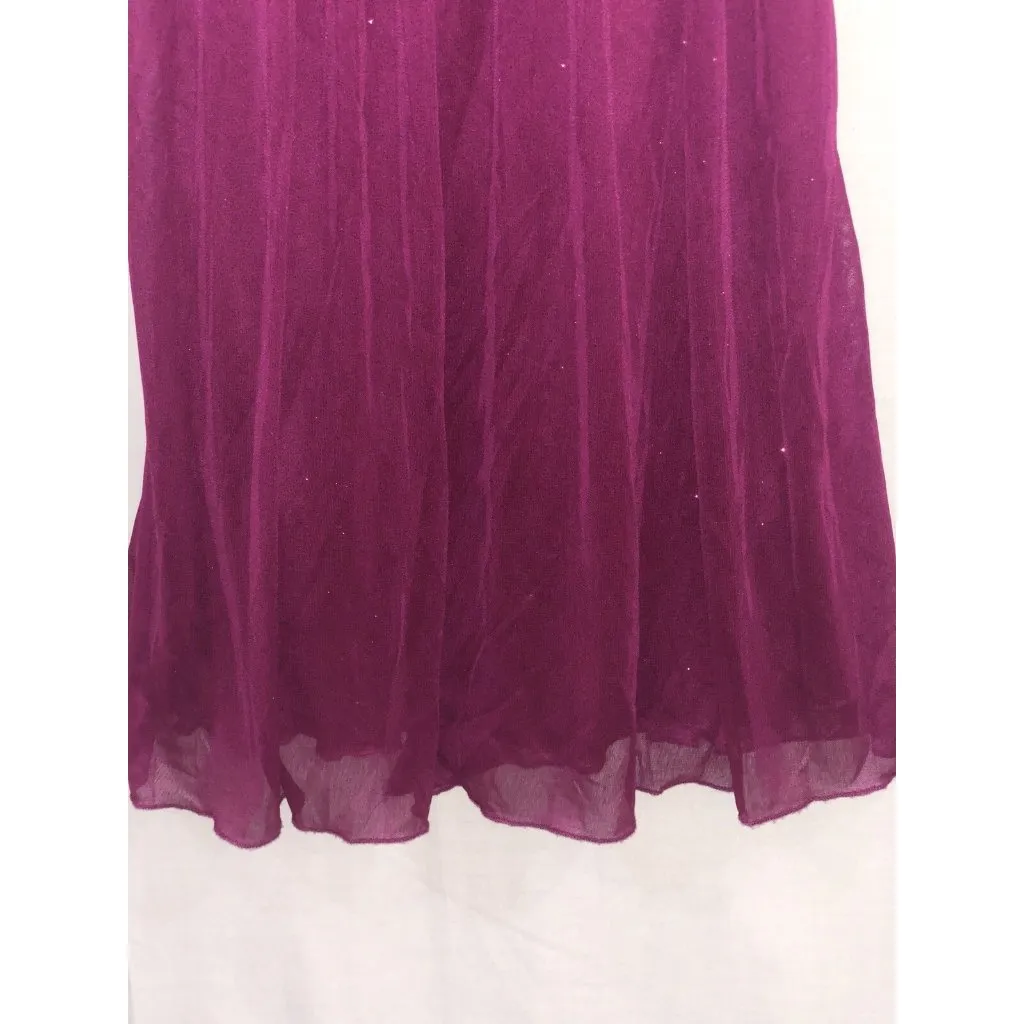 Speechless Spaghetti Strap Dress ~ Sparkles ~ Small | Burgundy - Image 2