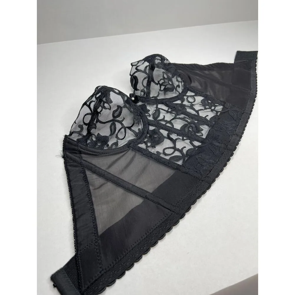 Vintage Victoria Secret Black Lace Corset Size 34C Gold Label - Image 6