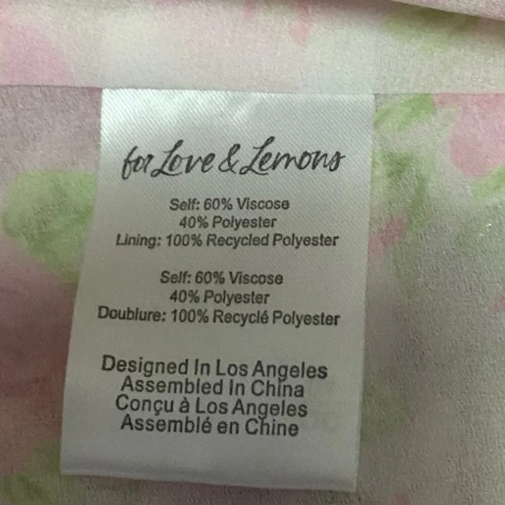 NEW For Love and Lemons Winifred Bustier Floral Ruffle Sleeveless Corset Top XS - Image 10