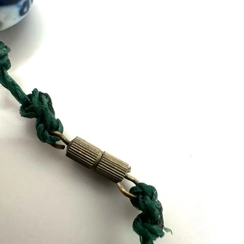 Blue and white Shoulao porcelain Chinese beaded necklace - Image 6