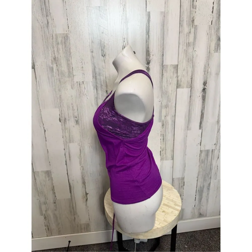 Athleta purple active top with sports bra - Image 2