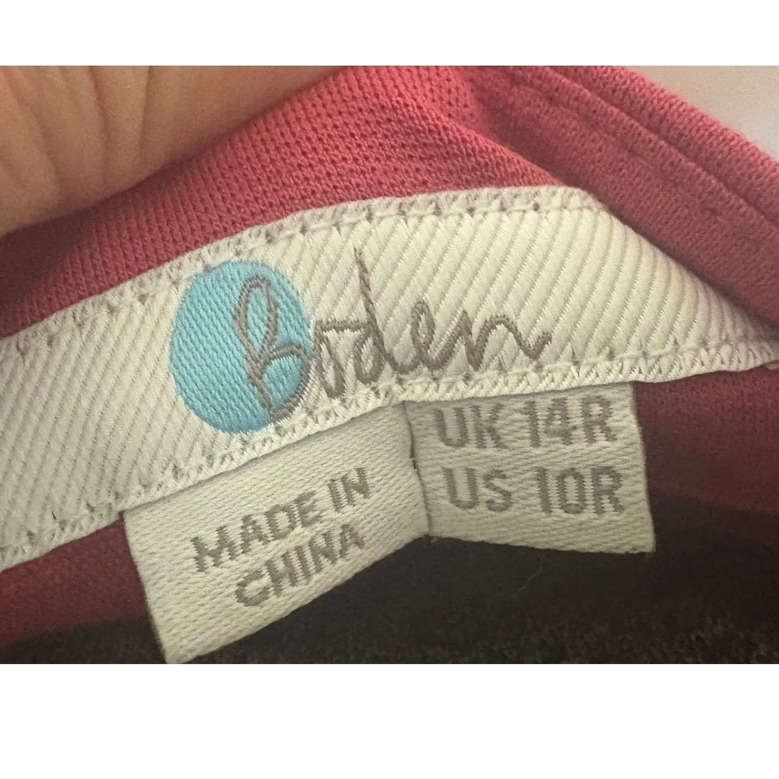 Boden Pink Fit and Flare Cotton Midi Dress Size 10R Preppy Feminine - Image 3